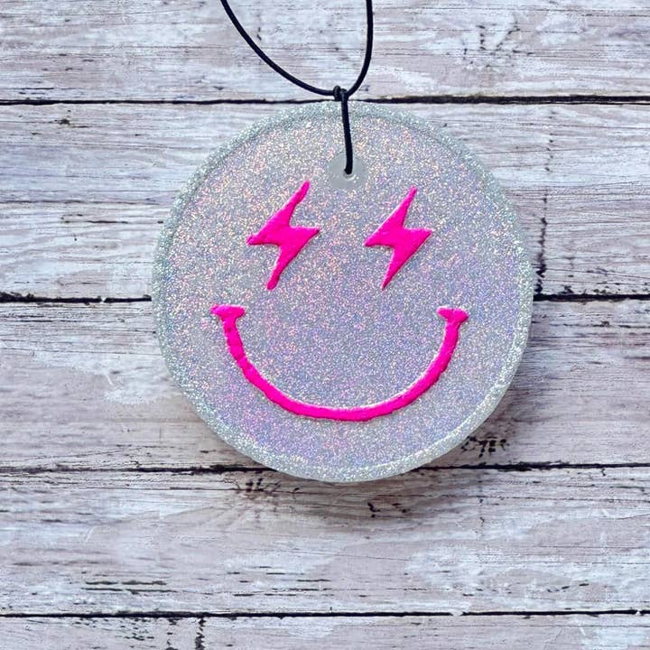 Heavenly Divine Creations - Wholesale Car Freshener - Women's - Smiley Face (pink)