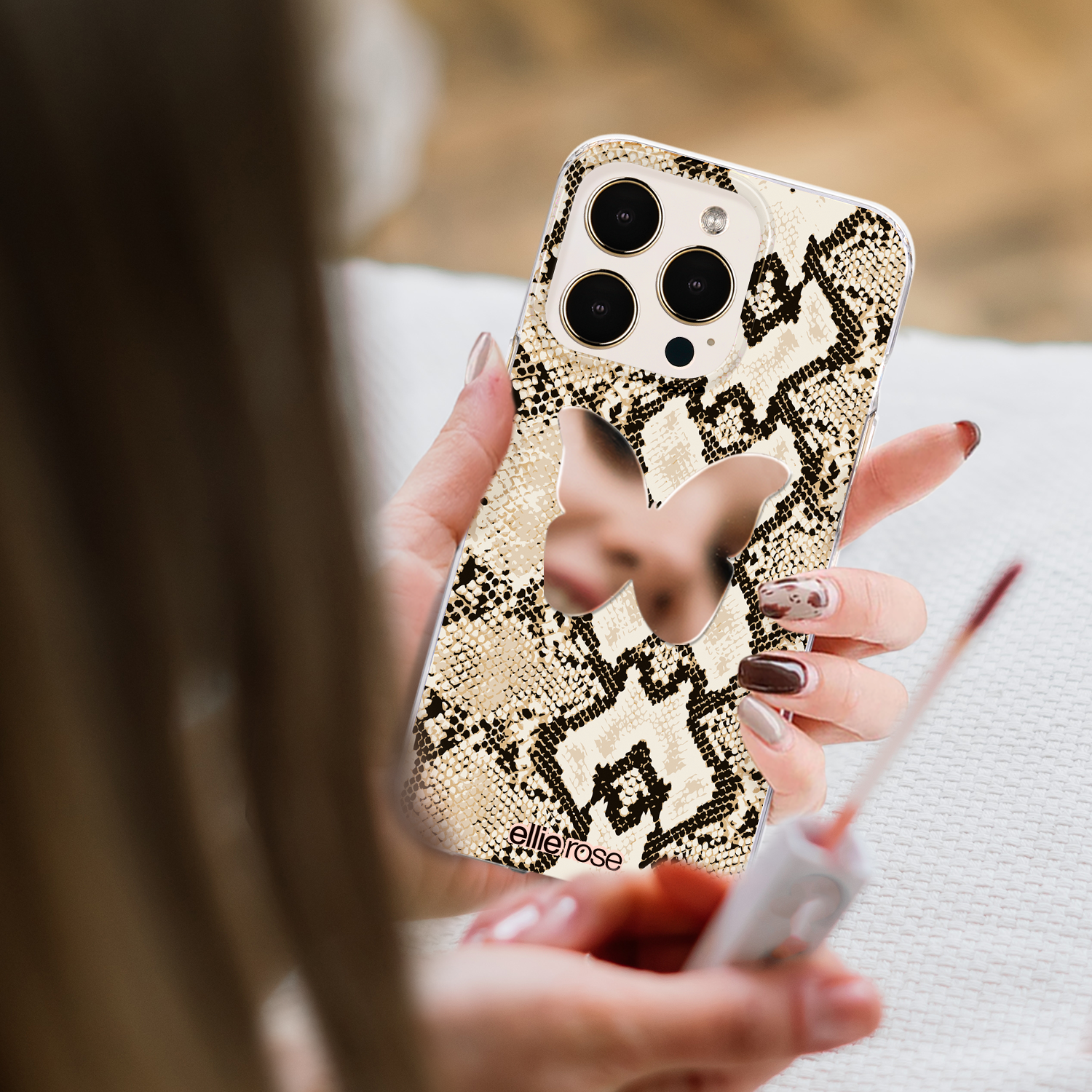 Ellie Rose - Wholesale Phone & Laptop Stickers - Stick-On Mirror Phone Decal - Butterfly5