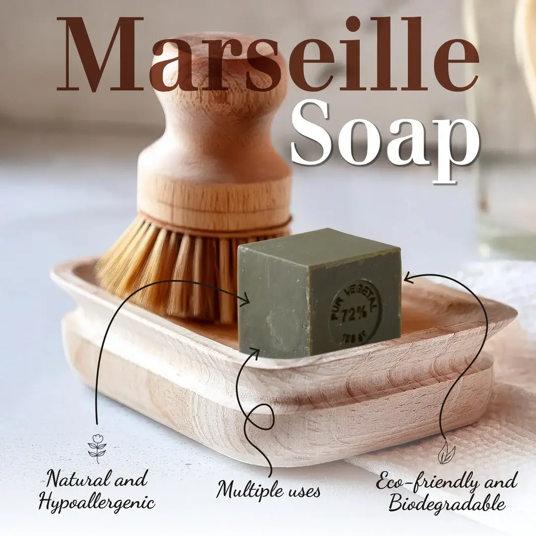 La Maison du Savon de Marseille - Vente Pains de savon - Cube de Savon de Marseille 100g/3,5oz – Savon de Marseille Authentique5