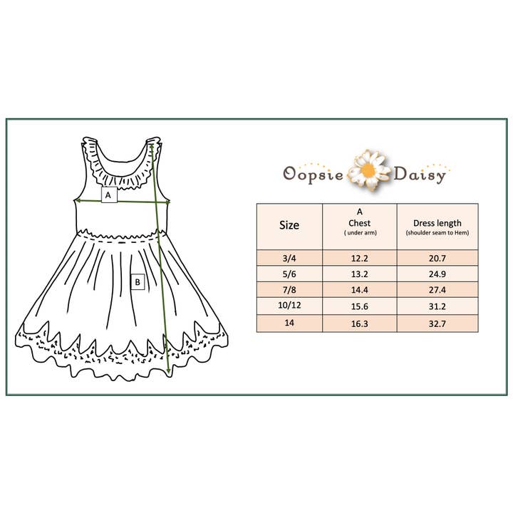 Oopsie Daisy - Wholesale Dress - Kids - Kids Denim Ruffle Intricate Lace Summer Dress