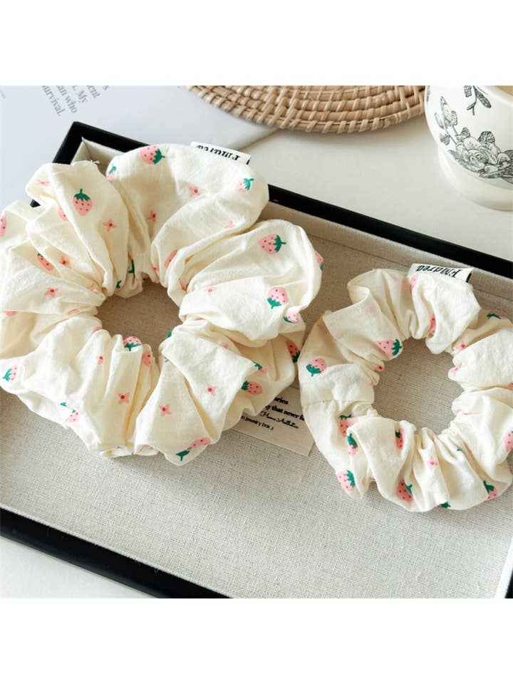 Gifty - Cute Strawberry Hair Scrunchie for wholesale by WEST AUSSIE SUPPLIES