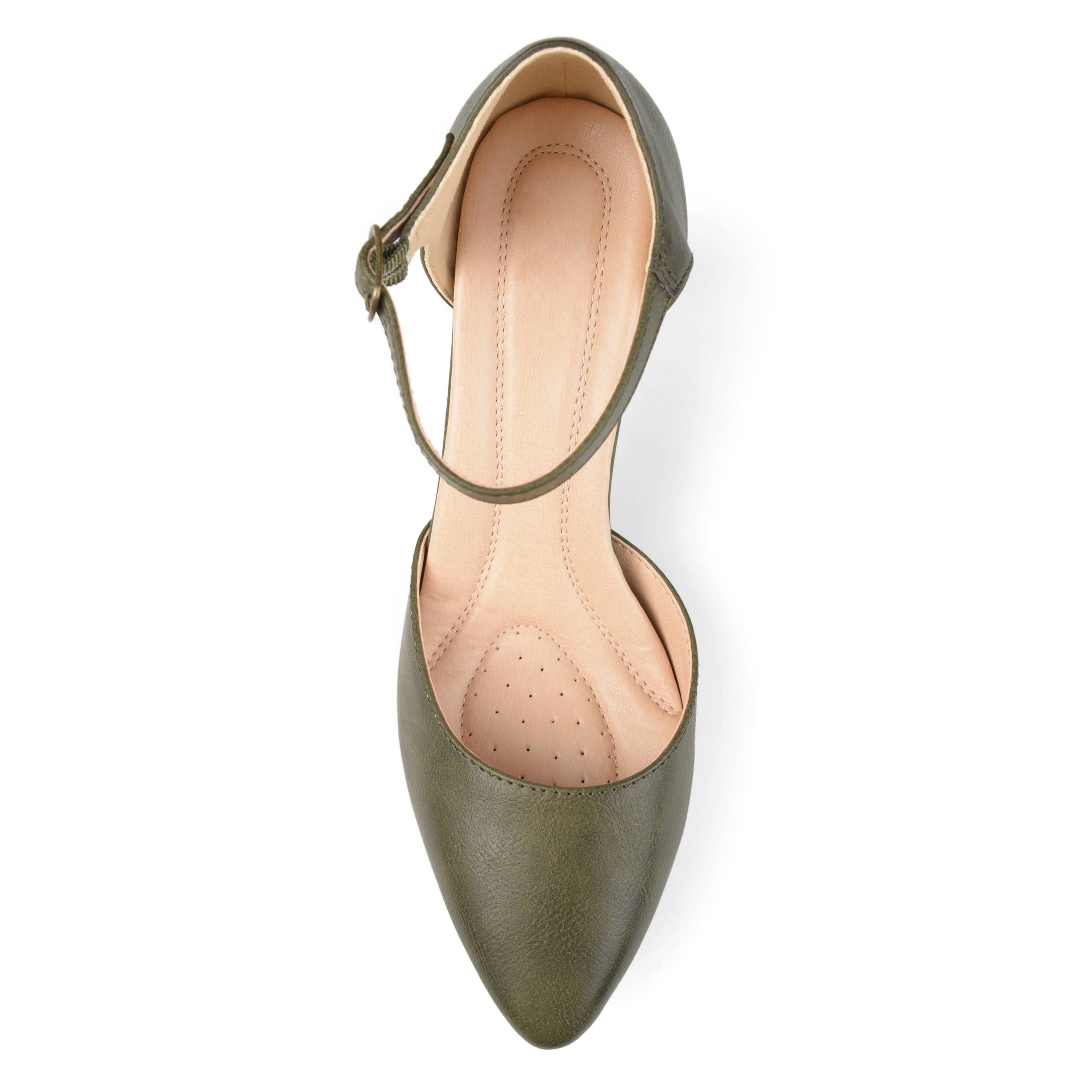 Journee - Wholesale Low Heels - Women's - Bettie D'Orsay Pump Heels In Faux Leather9