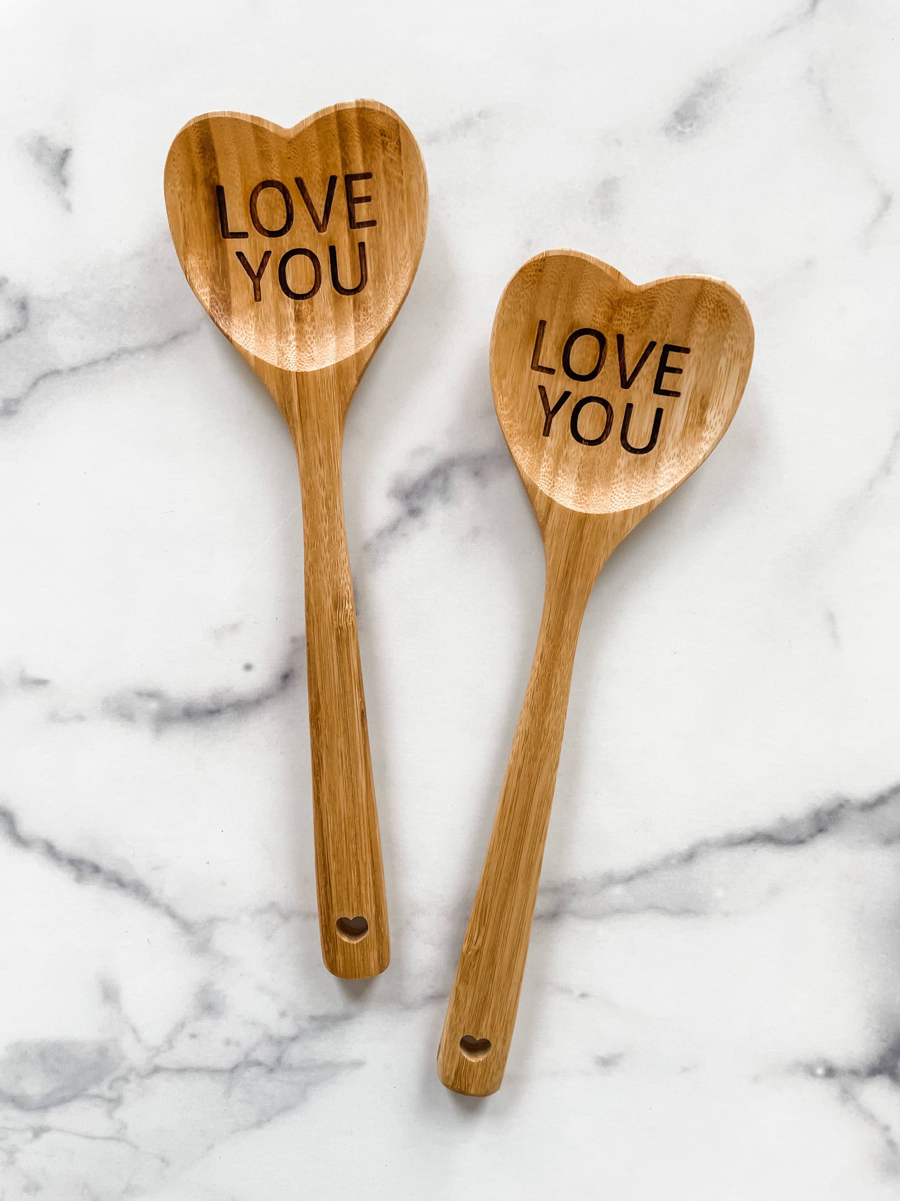 Wood & Ash - Wholesale Kitchen Spoon - Conversational Heart Wooden Spoons - Valentines Edition 2
