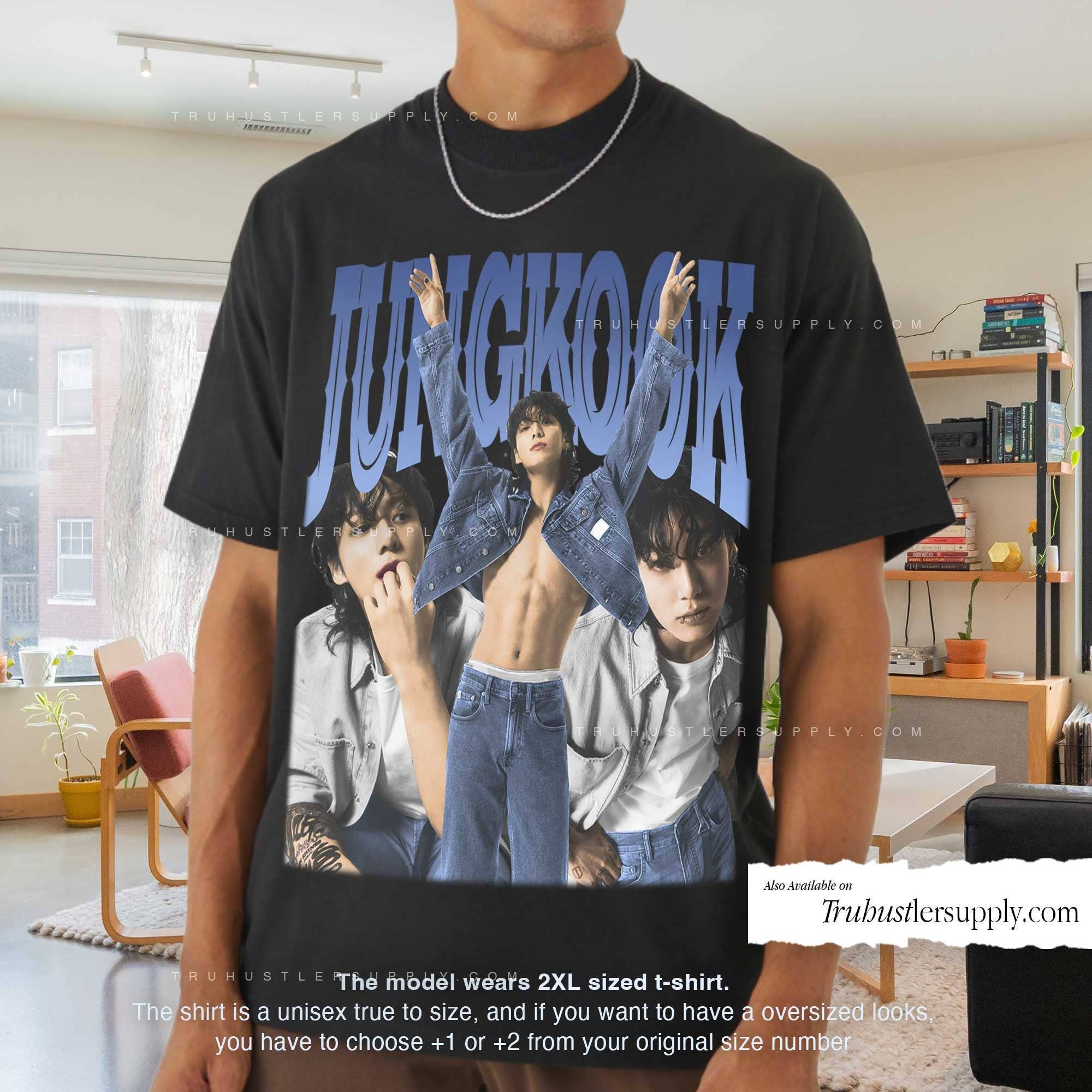 TheKingShirt - Wholesale T-Shirt (Graphic) - Women's - Jungkook BTS Kpop Shirt Vintage JK Retro Graphic 90s Tee4