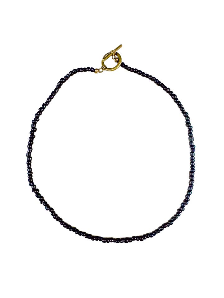 Seed Classic Necklace | Black for wholesale by Twine & Twig