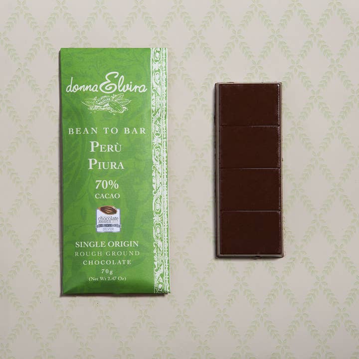 DONNA ELVIRA dolceria di Roccasalva Elvira - Vente Barre chocolatée - Chocolat d'origine unique Pérou Piura