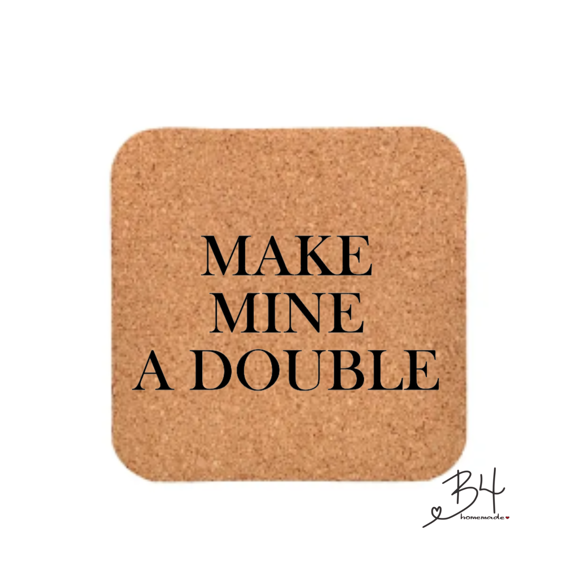 B4homemade, LLC - Wholesale Coasters - Whiskey Drinkers Cork Coaster Collection4