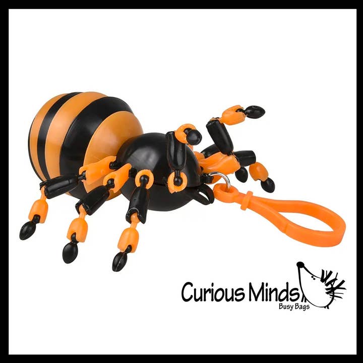 Curious Minds Toys - Wholesale Fidgetspeelgoed - Kinderen - 1 Wiggle Spider Fidget - Wiggle Articulated Jointed Moving H1