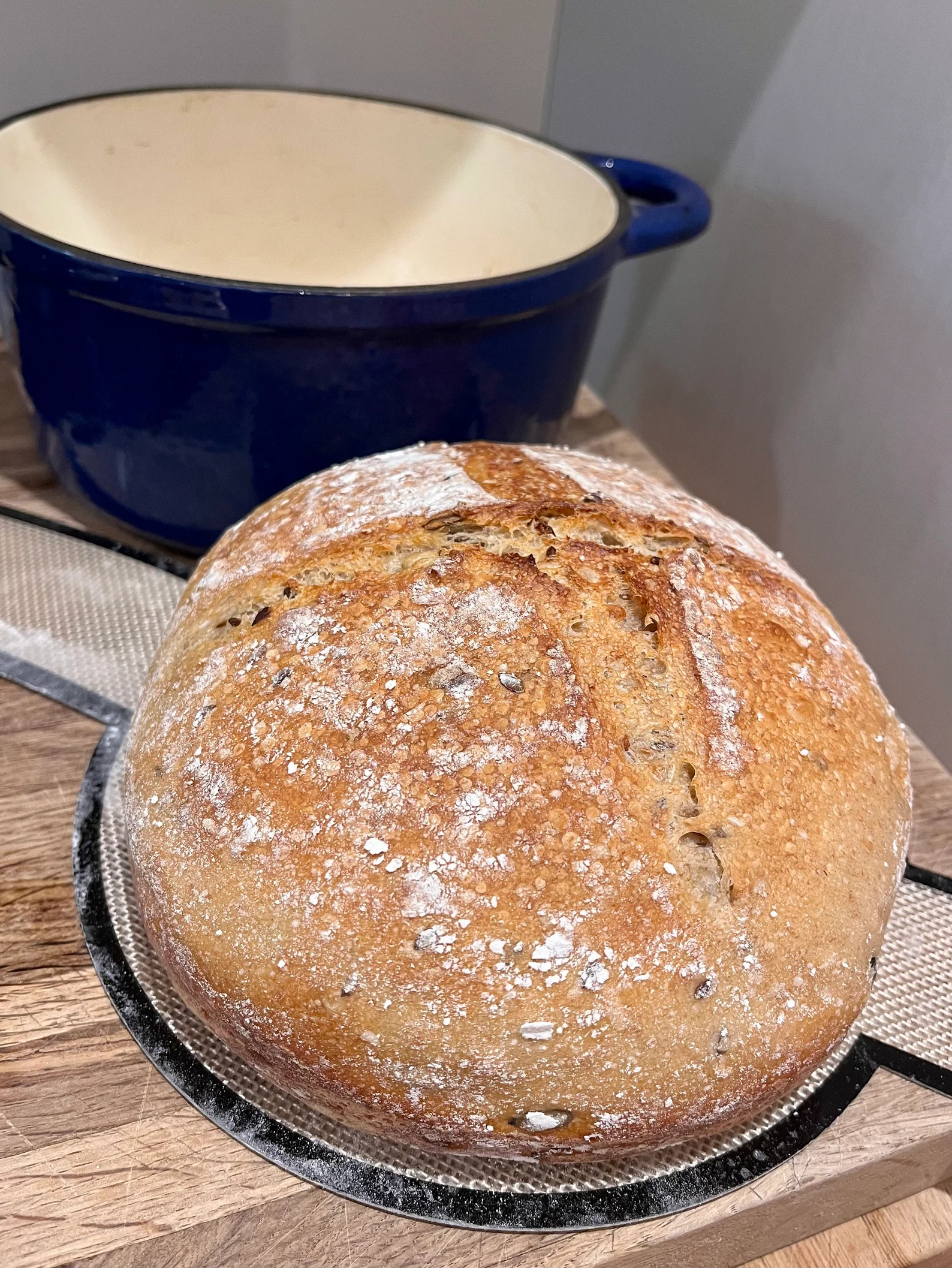 Sourdough by the Sea - Wholesale Bread Pan - Oval Silicone Bread Sling Long Handle Extraction Pad2