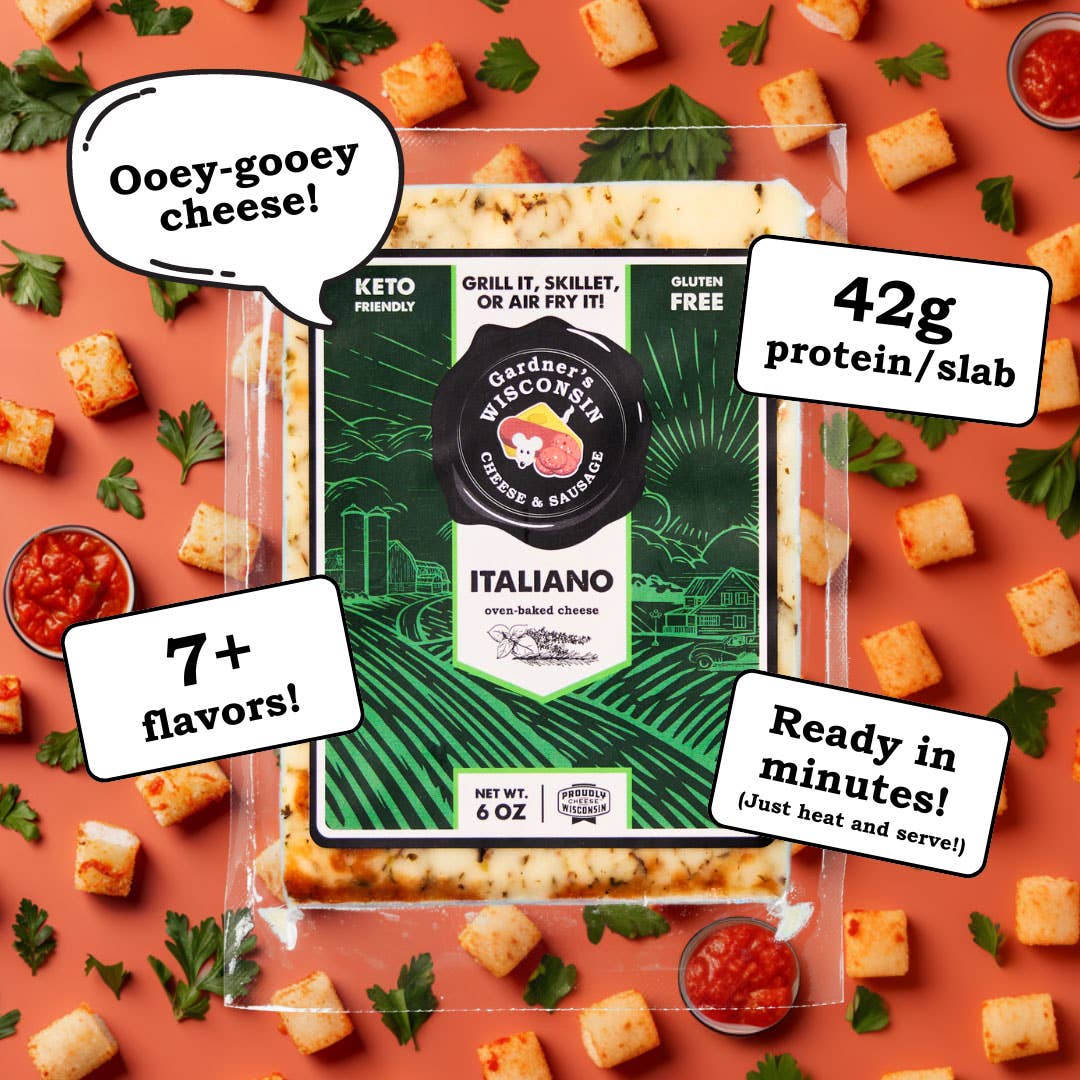 Gardner's Wisconsin Cheese and Sausage - Wholesale Cheese - Italiano Oven-Baked Cheese1