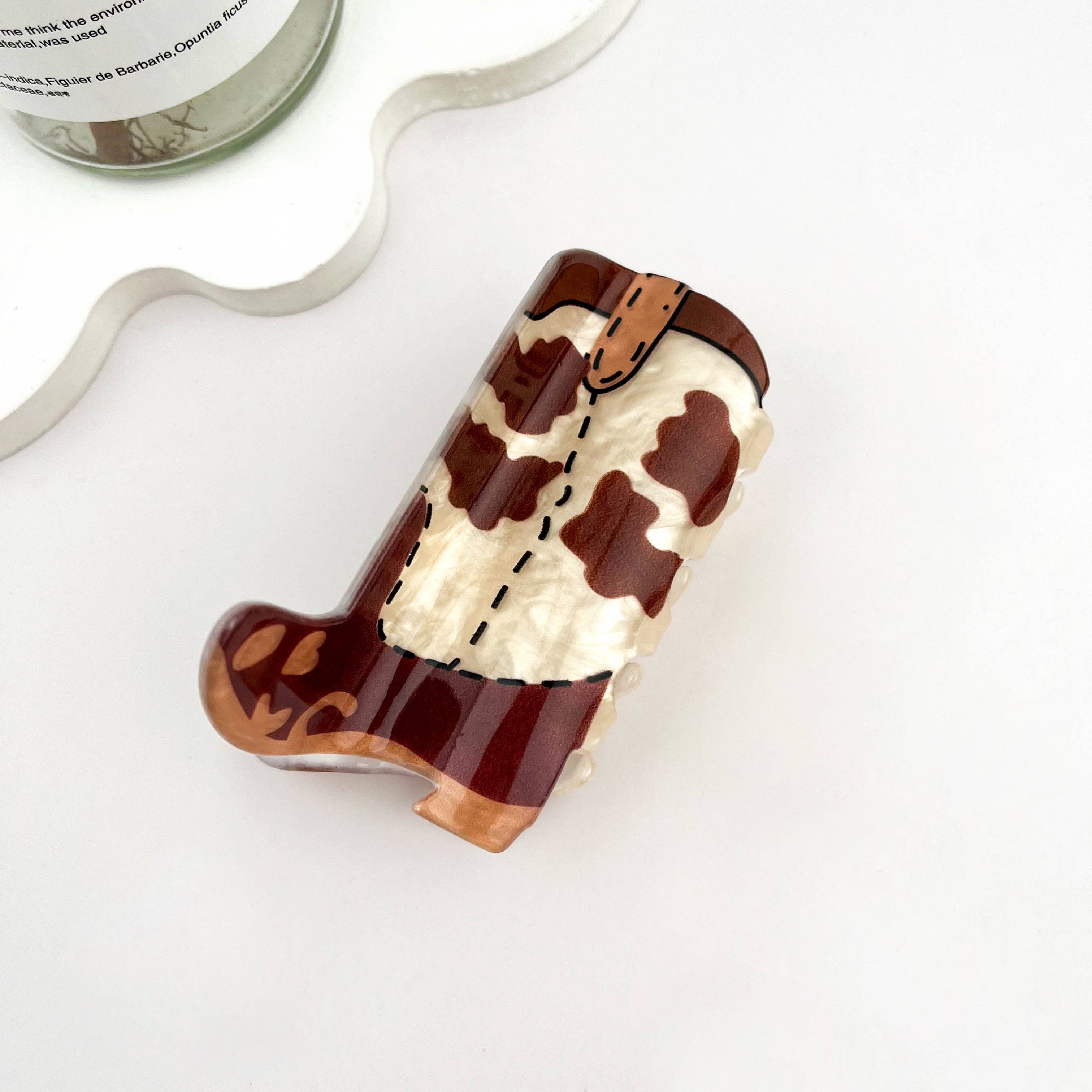 mildstyles - Wholesale Hair Clip - Women's - Cowboy Boots Acrylic Hair Claw Clip1