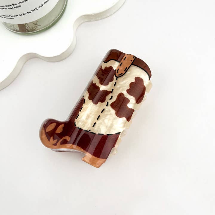 mildstyles - Wholesale Hair Clip - Women's - Cowboy Boots Acrylic Hair Claw Clip1