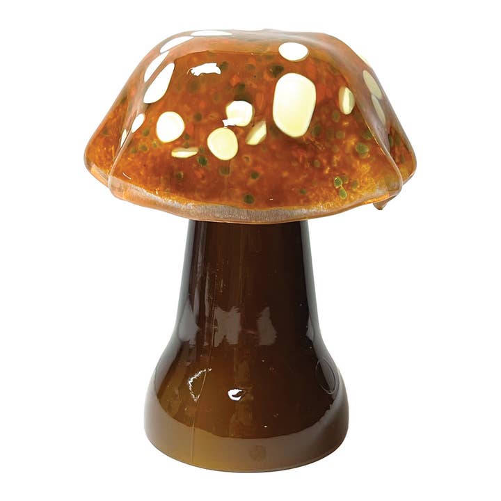 Beach Memories® Glassworks - Venta al por mayor Luces nocturnas - Luces nocturnas de cristal en forma de hongo, varios colores8