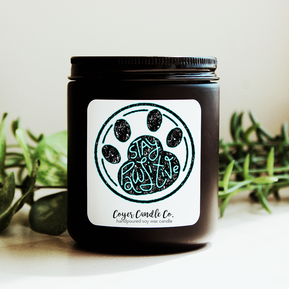 Coyer Candle Co. - Wholesale Jar/Filled Candle - Dogs + Cats - 9 oz. Black Jar Candles1