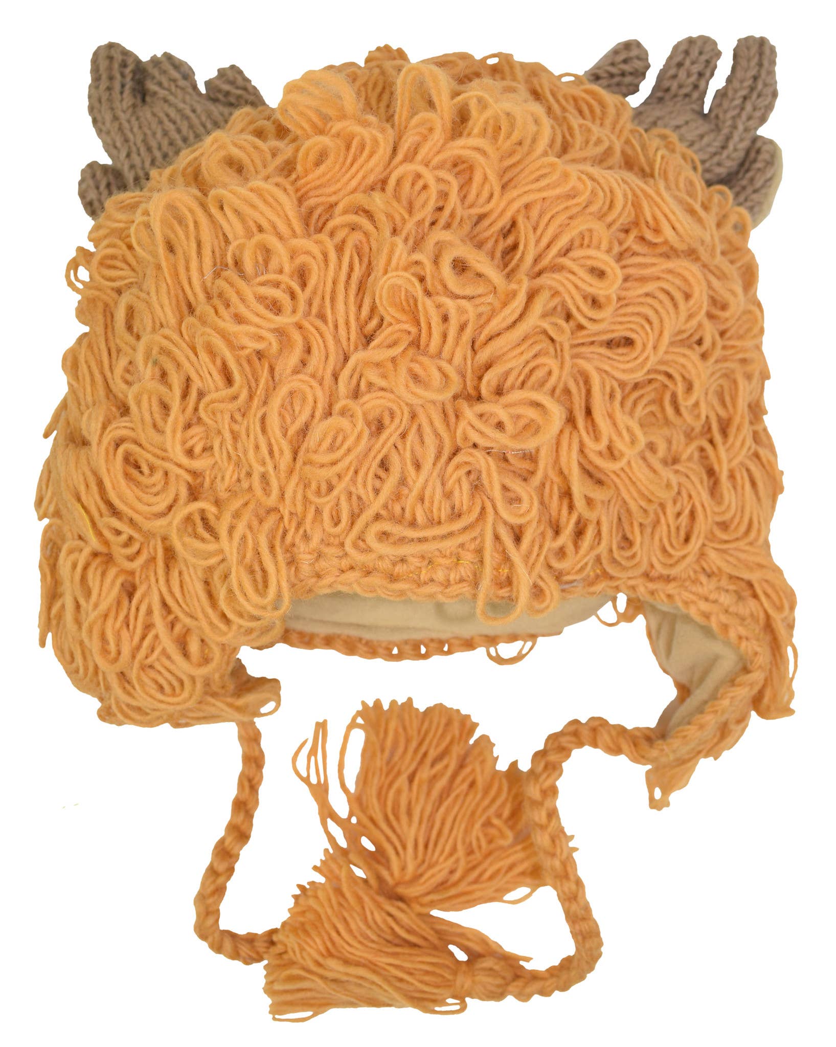 Gheri – wholesale Trapper/Bomber Hat - Unisex – Woolen Handknitted Fleece Lined Trapper Animal Hat Goat Fox7