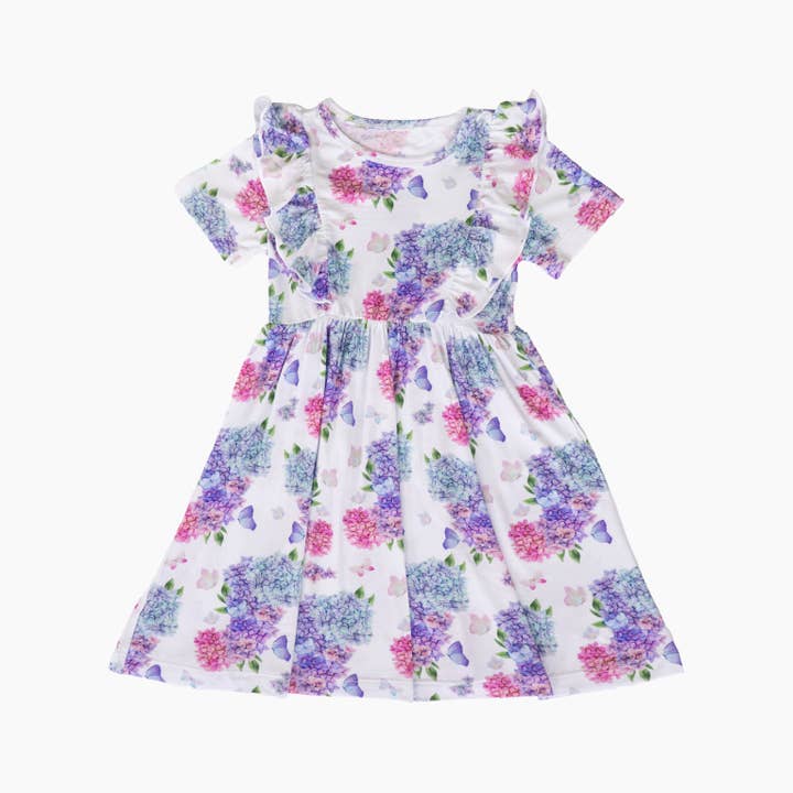 Vestido giratorio con volantes Secret Garden para venta al por mayor de Jules and Belle