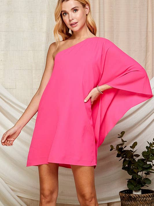 Twentyten - Wholesale Dress - Women's - One-Shoulder Spring Adventure Dress 5148IMD14