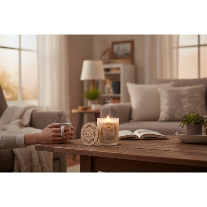 Veterans Light Candle Company - Vente Bougie en bocal - Bougie Prairie de Chèvrefeuille | Parfum Floral de Chèvrefeuille1