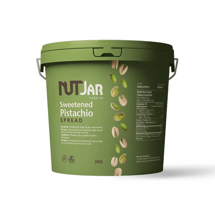 Sweetened Pistachio Butter 2KG for wholesale by NutJar