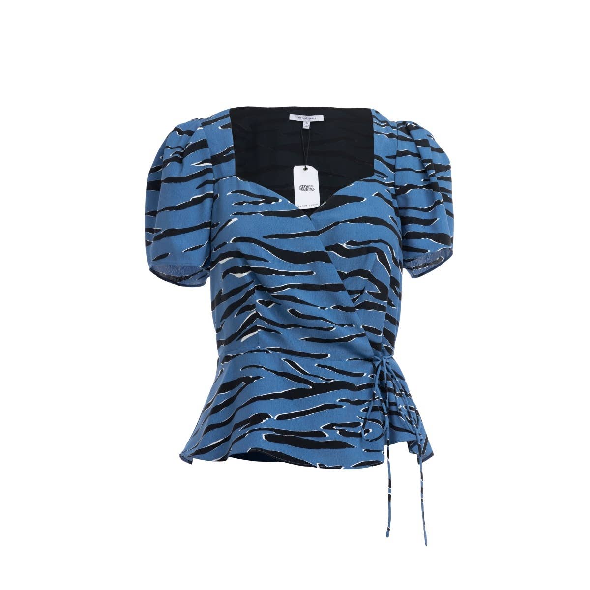 Naked Zebra Rack - Vente Chemisier – femme - Haut court imprimé à manches courtes2