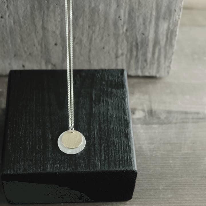 Dansk Copenhagen - Wholesale Pendant/Charm Necklace - Theia Adjustable 2 Tone Necklace Silver & Gold Plating2