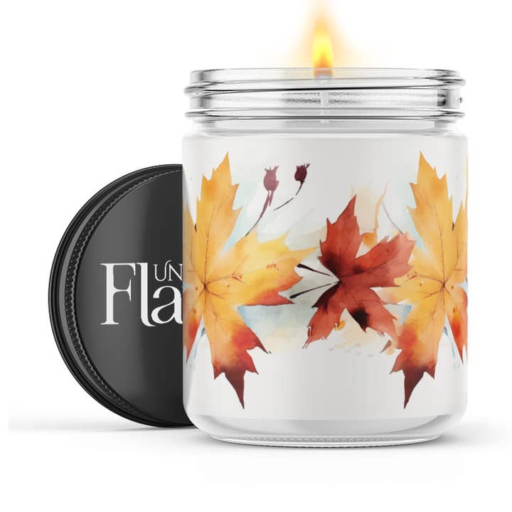 Herbst-Ahornblätter-Kerze für den Großhandel von Uncommon Flame