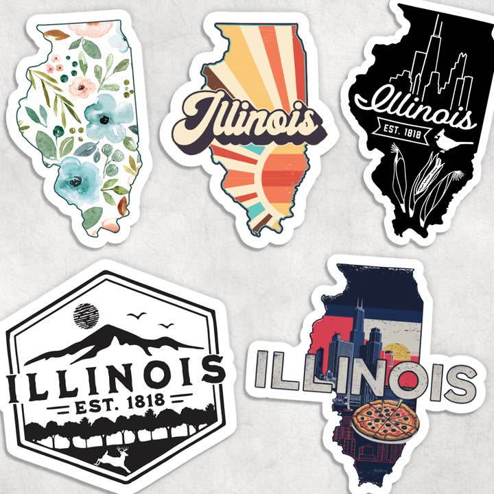 Expression Design Co - Wholesale Sticker - Illinois Stickers0
