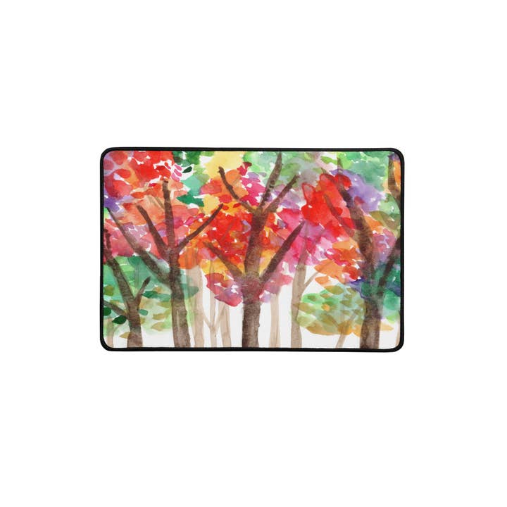 Tapis de bureau - Arbres d'automne (12"x18") pour la vente par Jodi Reagan Designs