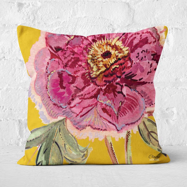 Senap Rose Romantik kudde för wholesale av Claire Louise