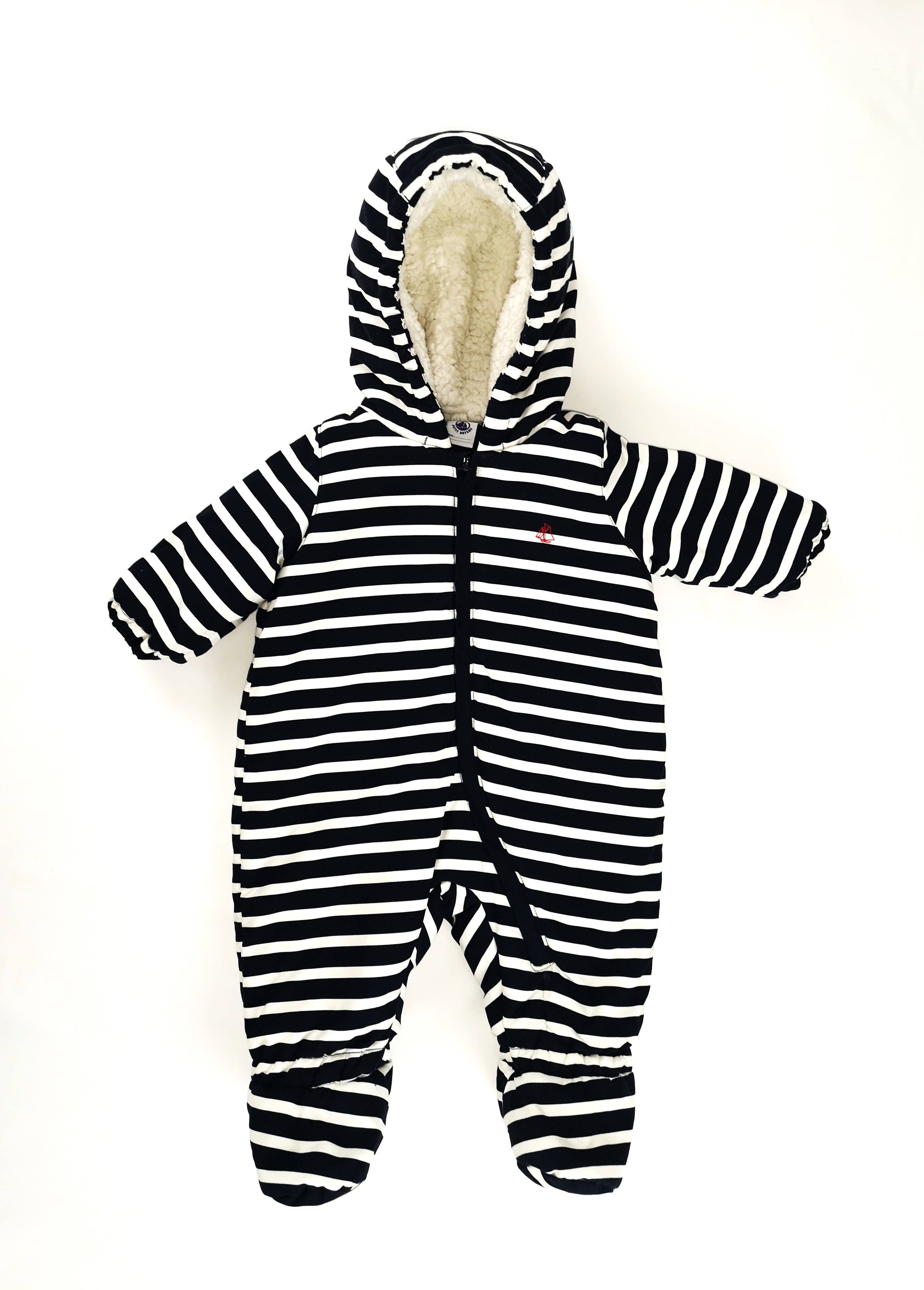 Mademoiselle Bébé - Wholesale Jumpsuit - Baby - Petit Bateau striped jumpsuit - used - 6 months0