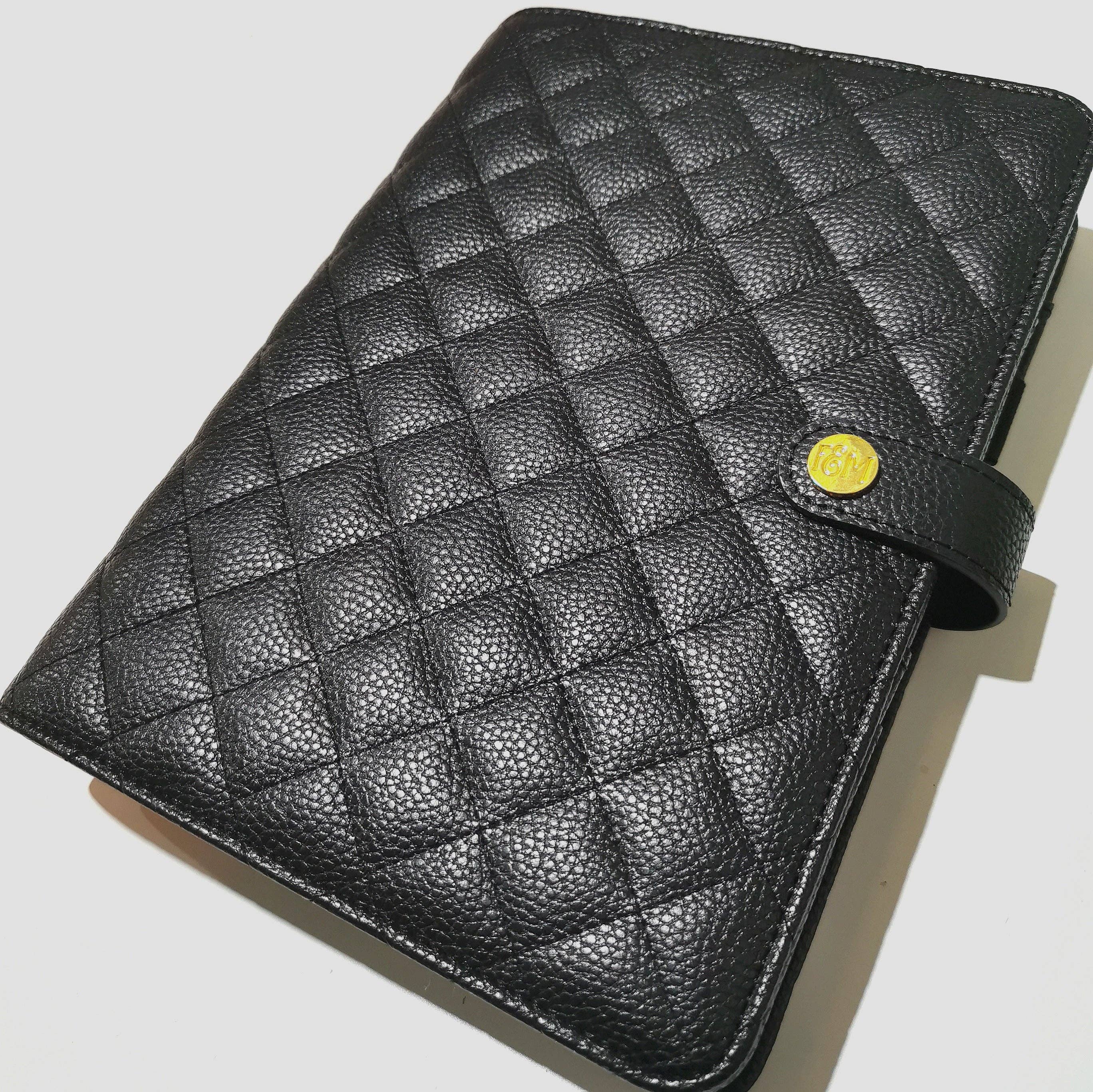 Fox & Moon - Wholesale Planner - Black Quilted Personal Planner1