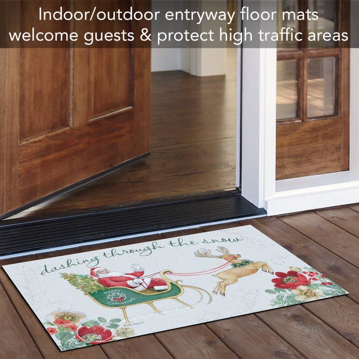 CounterArt/Highland Home/Thirstystone - Vendita all'ingrosso Zerbino - Tappeto per ingresso interno/esterno «Holiday Tradition»3