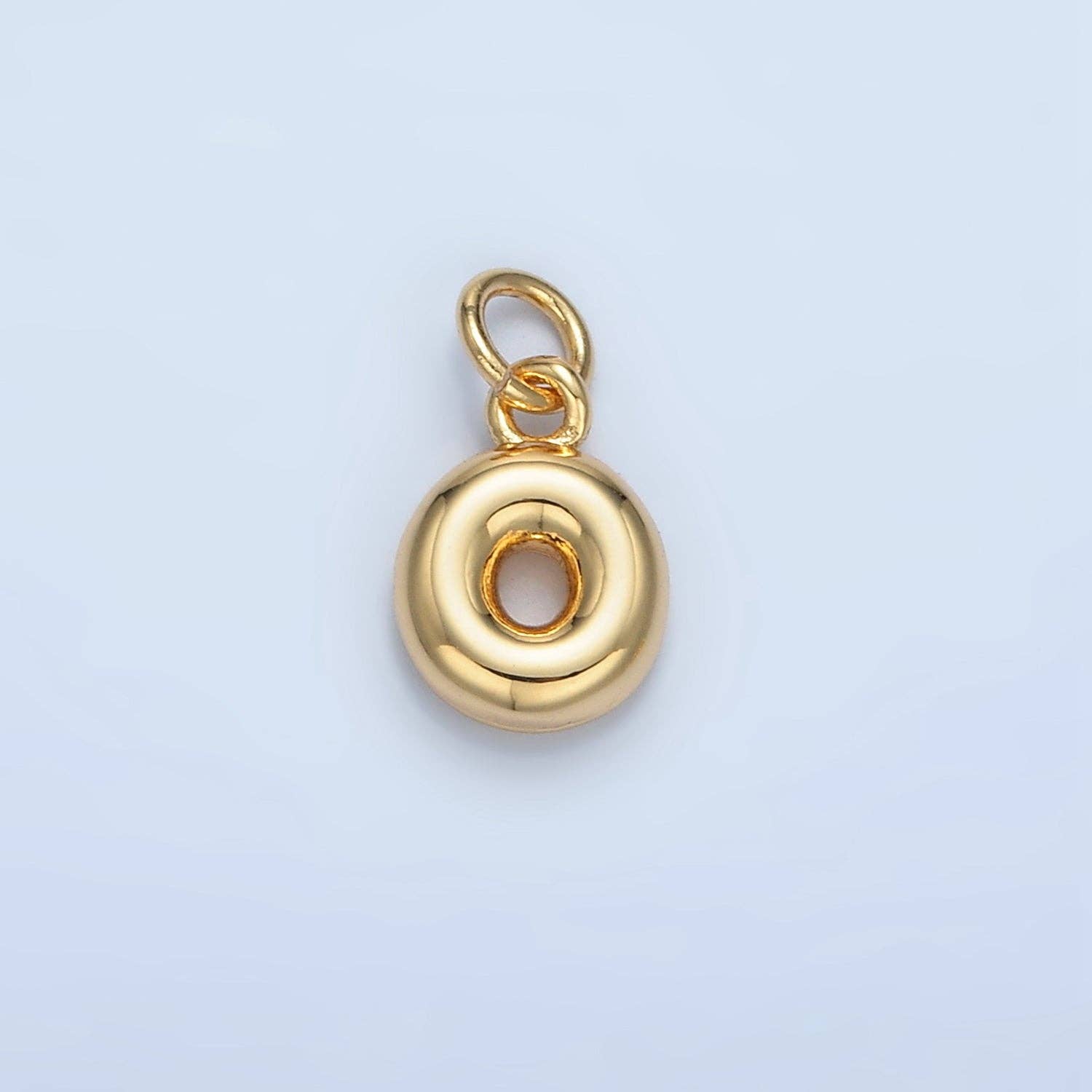 Aim Eternal - Wholesale Individual Charm/Pendant - 16K Gold Filled 10mm Initial Letter Chubby Balloon Mini Charm | A1591 - A160314