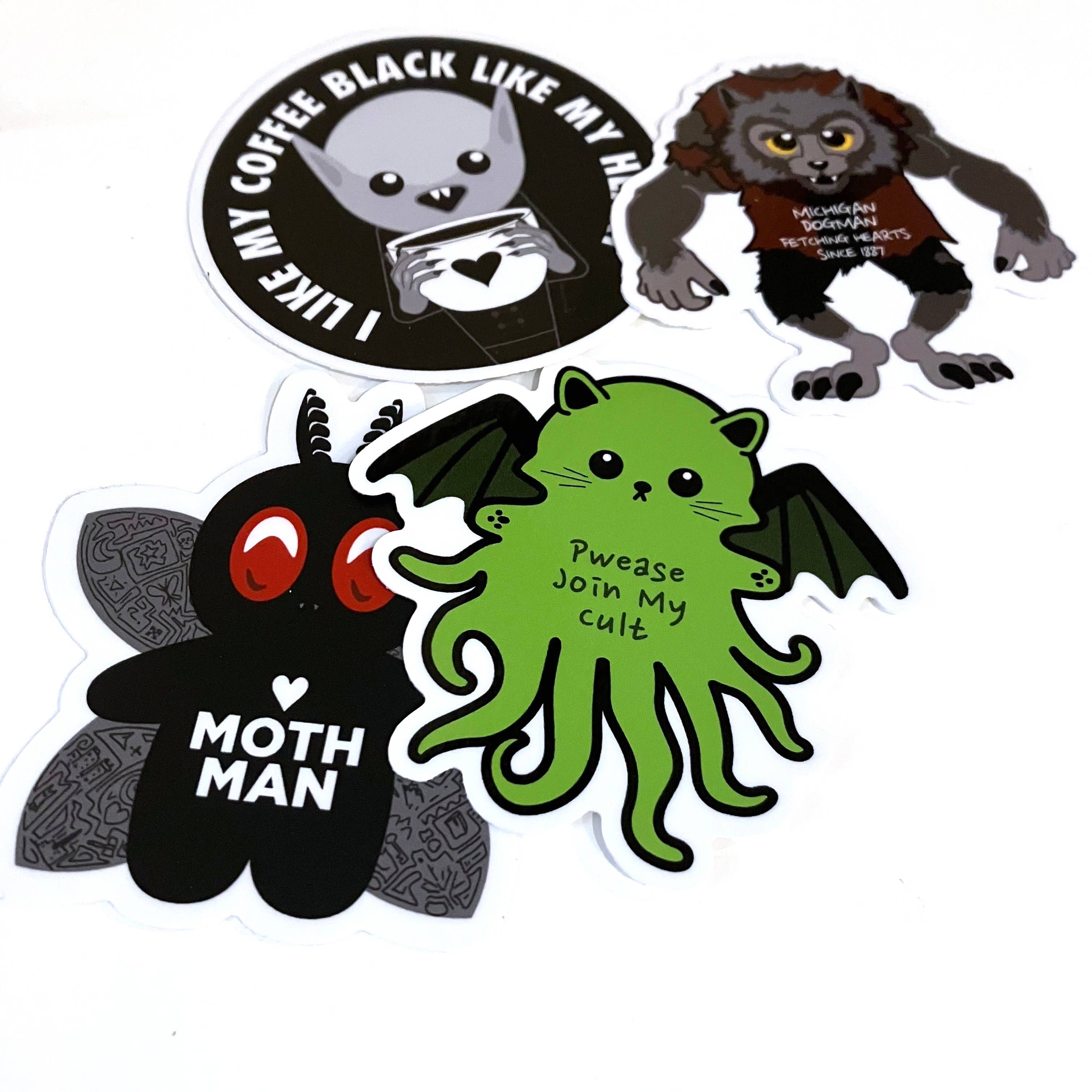 MONSTORIUM - Wholesale Sticker - Moth Man Sticker - Adorable Mothman by Monstorium2