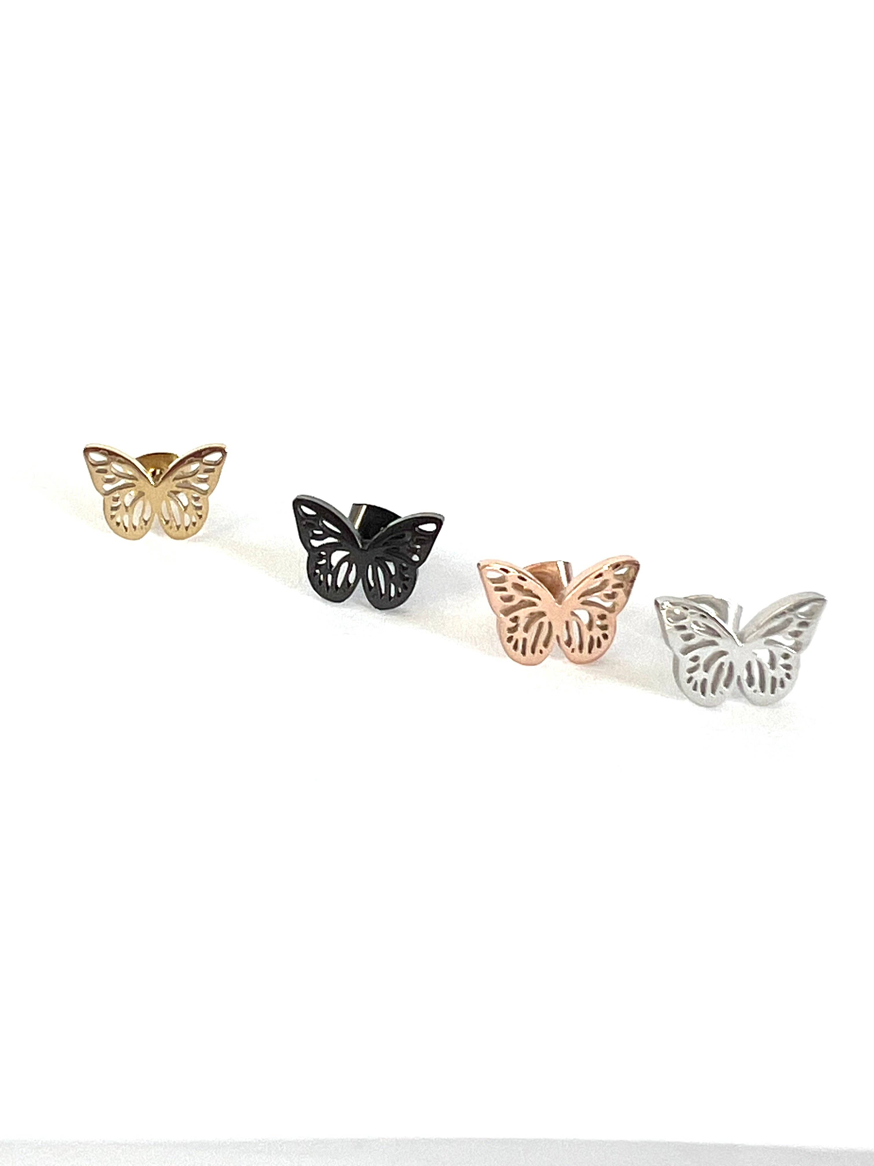 Royce and Oak - Wholesale Knopjes/oorstekers - Butterfly oorbellen0