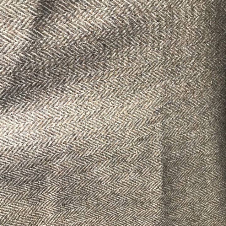 Fancy Styles Fabric – Engroshandel Stofbolt – Designer 100% uld brun beige sildeben vævet frakke stof- 58“ bred