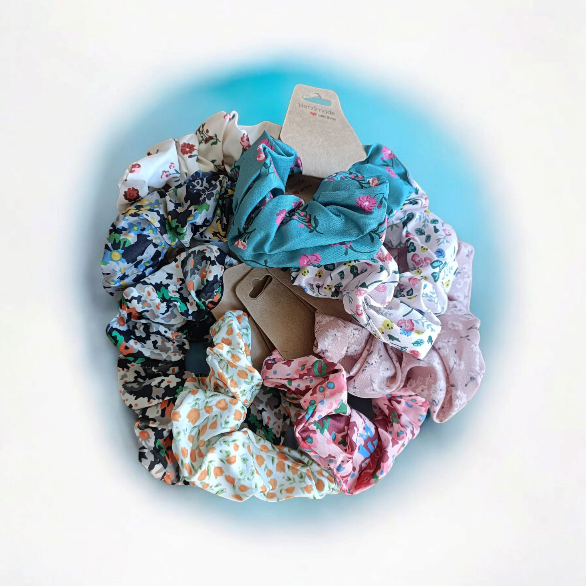 Kids4trendy - Vendita all'ingrosso Scrunchie - Donna - Scrunchies di cotone Flower1