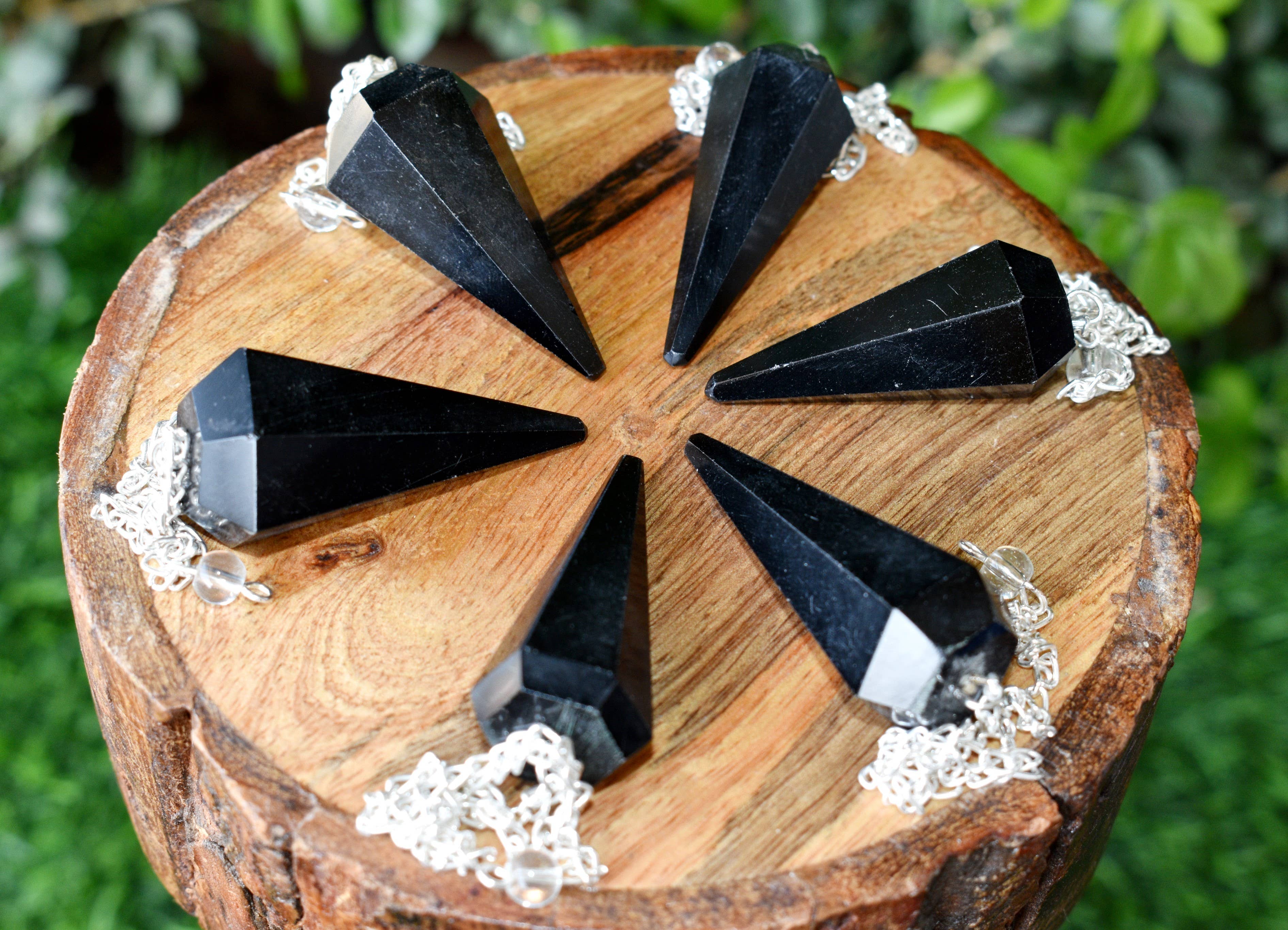 Soothing Crystals - Wholesale Spiritual Stone/Crystal - Dowsing Pendulum | Black Tourmaline | Faceted Pendulum7