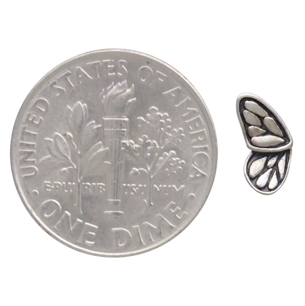 Nina Designs – Brincos de pino por atacado – Brincos de Prata Esterlina com Asa de Borboleta Pequena 8x4mm3