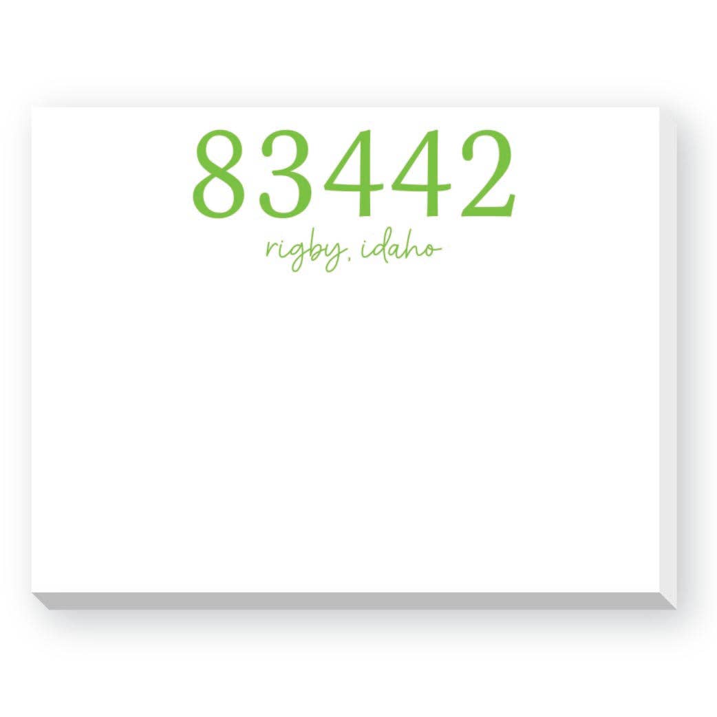 Donovan Designs - Wholesale Notepad - ZIP CODE DITTIE NOTEPAD5