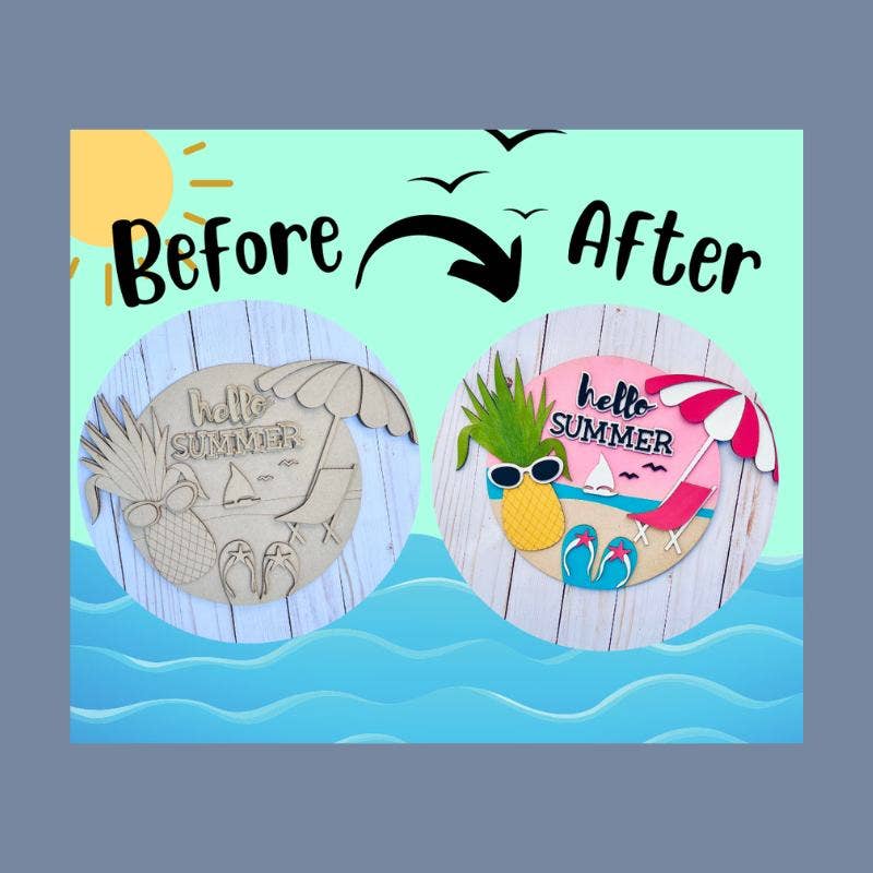 Denton Cove - Wholesale DIY Craft Kit - Hello Summer Beach DIY Craft Kit1