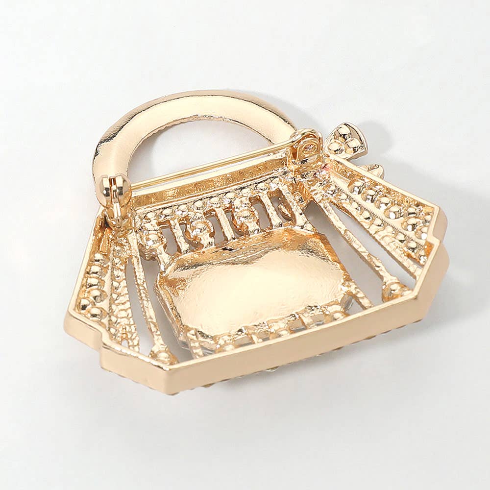 Sensibling Corp. - Wholesale Broche - Handtas Broche Versierd met Strassstenen1