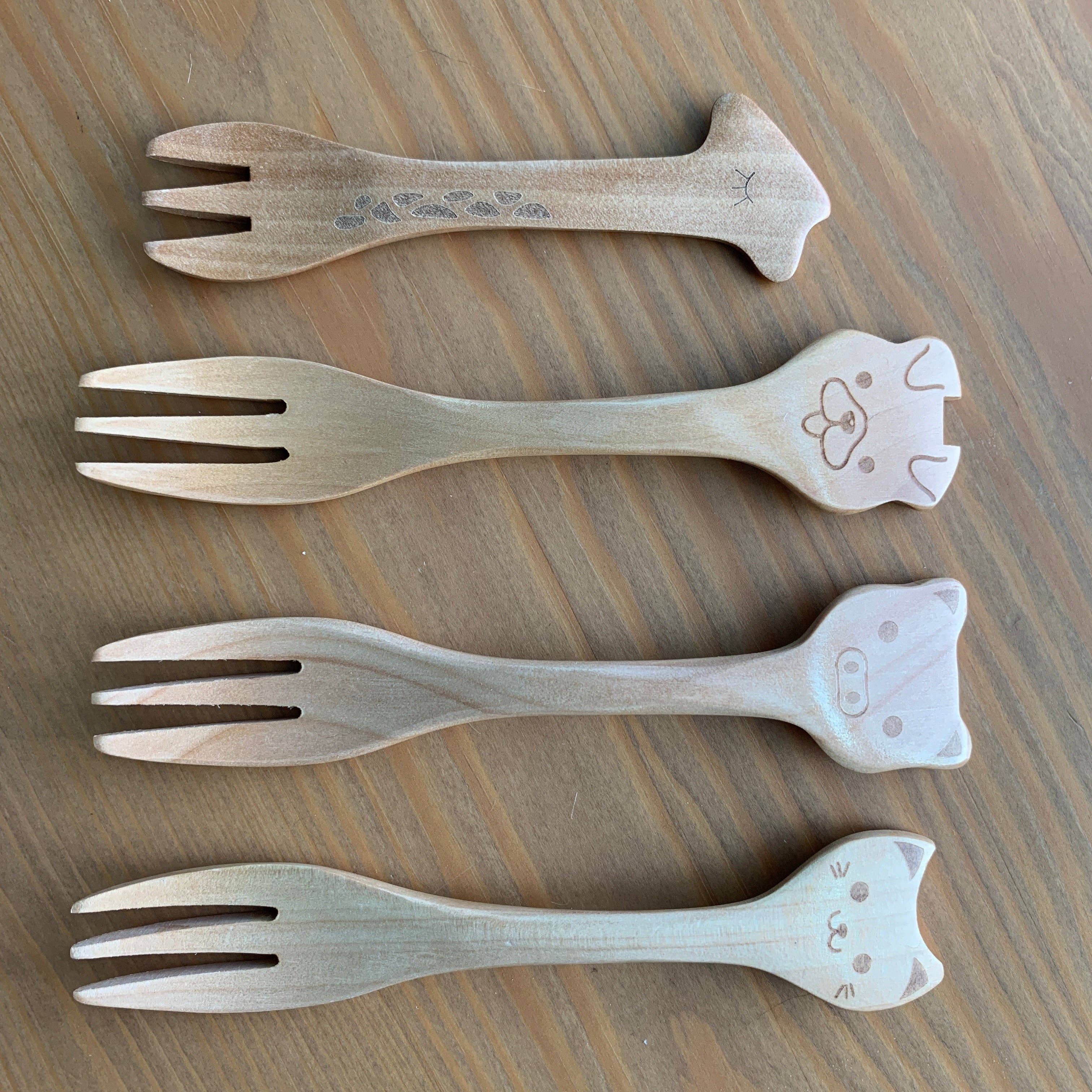 Fin Pin Shop - Wholesale Assorted Cutlery Set - Wooden Reusable Eco Utensils (kids/travel size!)6