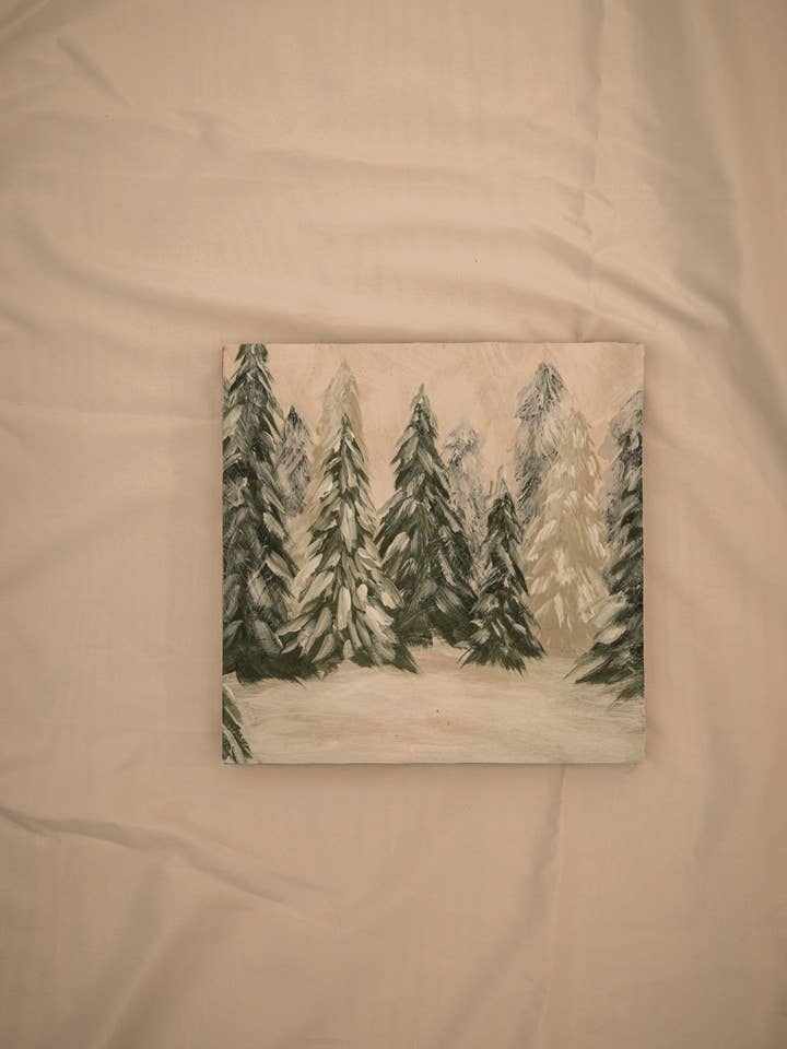 "Winter Trees no. 2" Fine Art Giclée Canvas Panel for wholesale by Lewa Studio