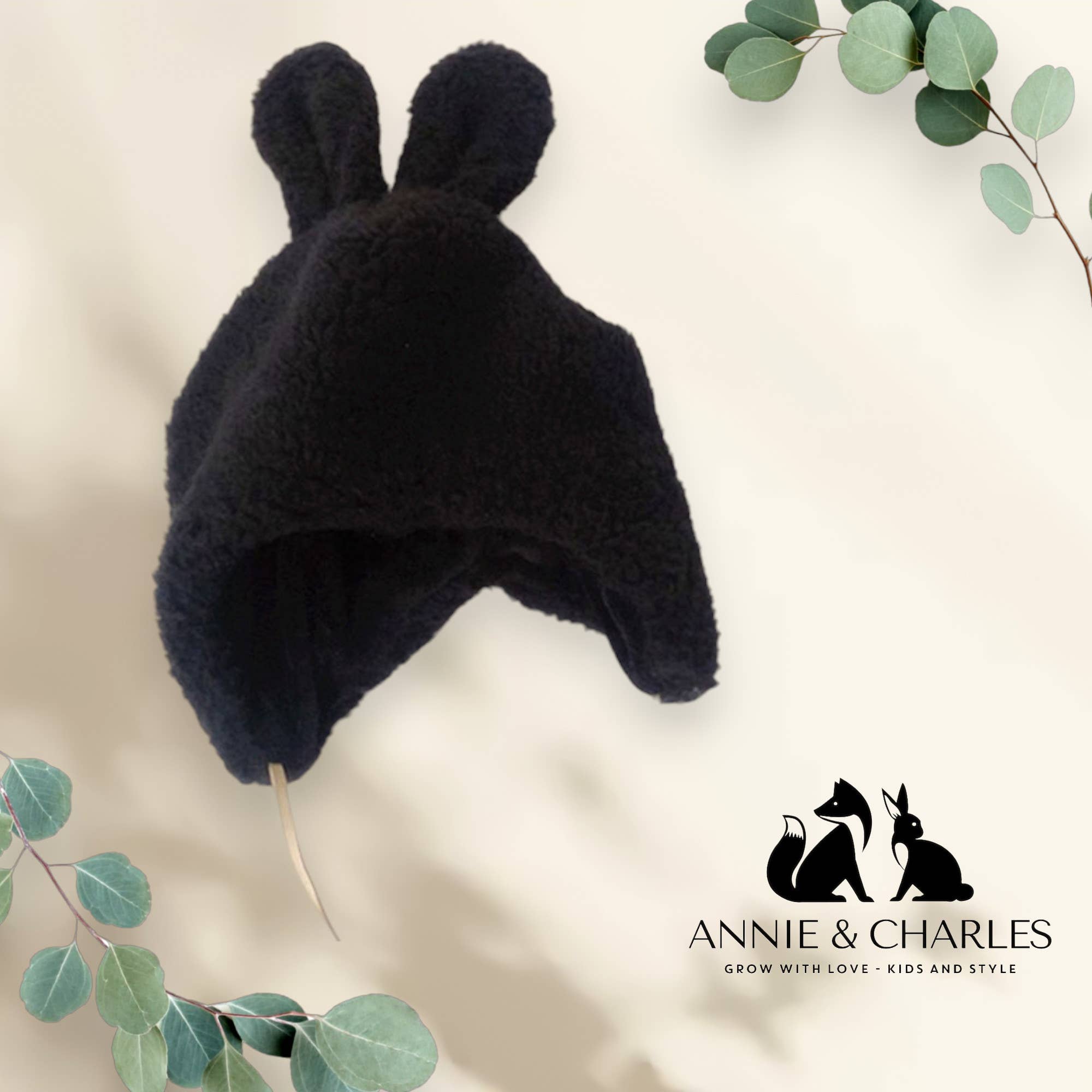Annie & Charles – gorro de malha - Bebé por atacado – Gorro peludo coelhinho Annie & Charles®8