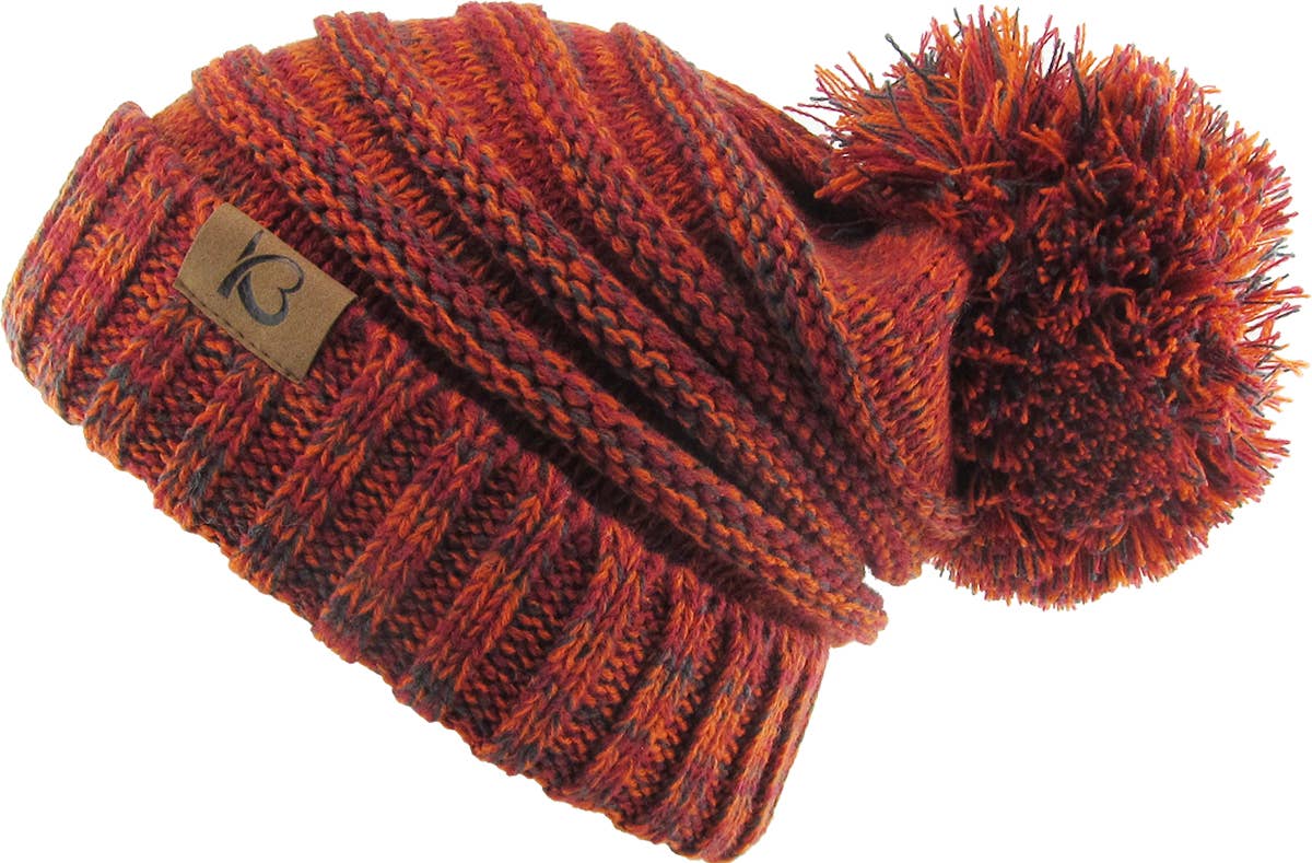 KBETHOS – Großhandel Beanie – Damen – Chunk Pom Pom Grobstrick-Mütze mit Zopfmuster und Rippenstrick18