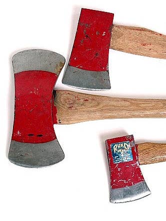 Grande hache double face, petite ou moyenne, hachette unilatérale pour la vente par camoLOTS