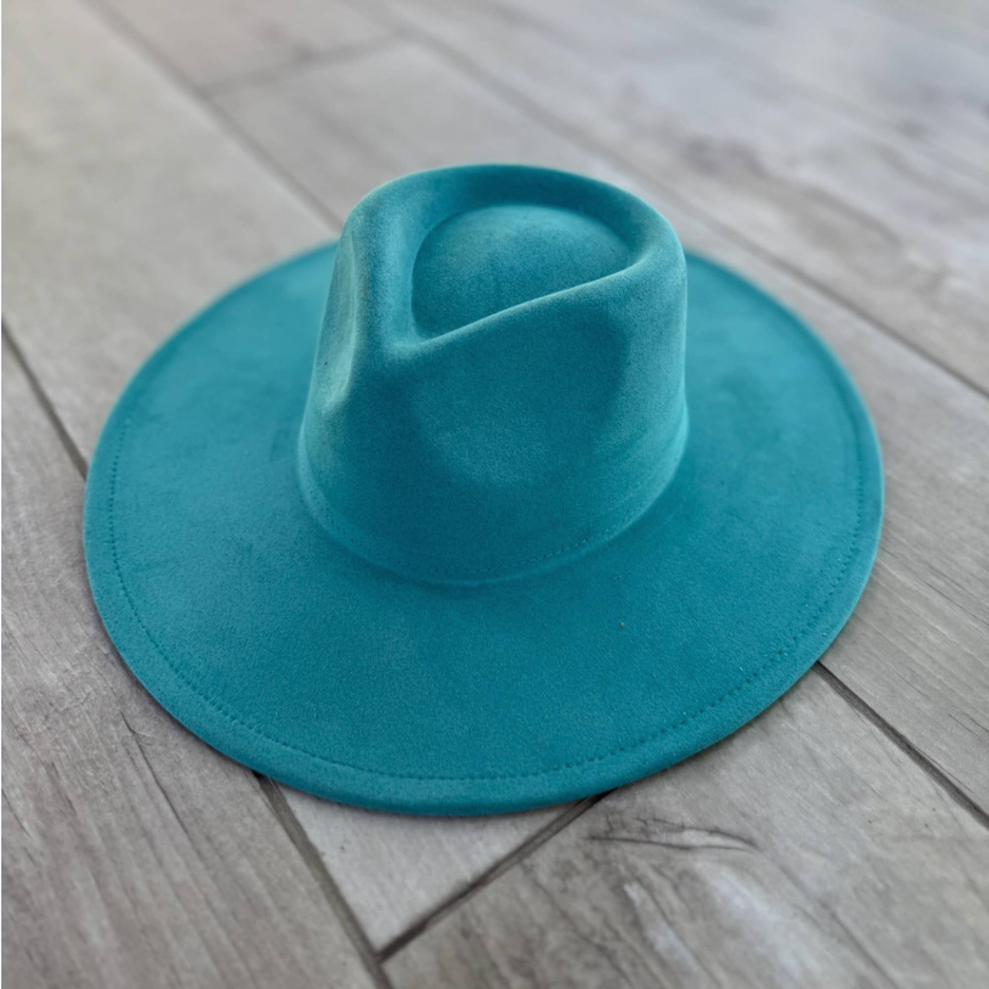 Queens INC - Wholesale Fedora - Women's - 🤎 Vegan Suede Wide Brim Rancher Hat – Unisex, 4" Flat Brim13