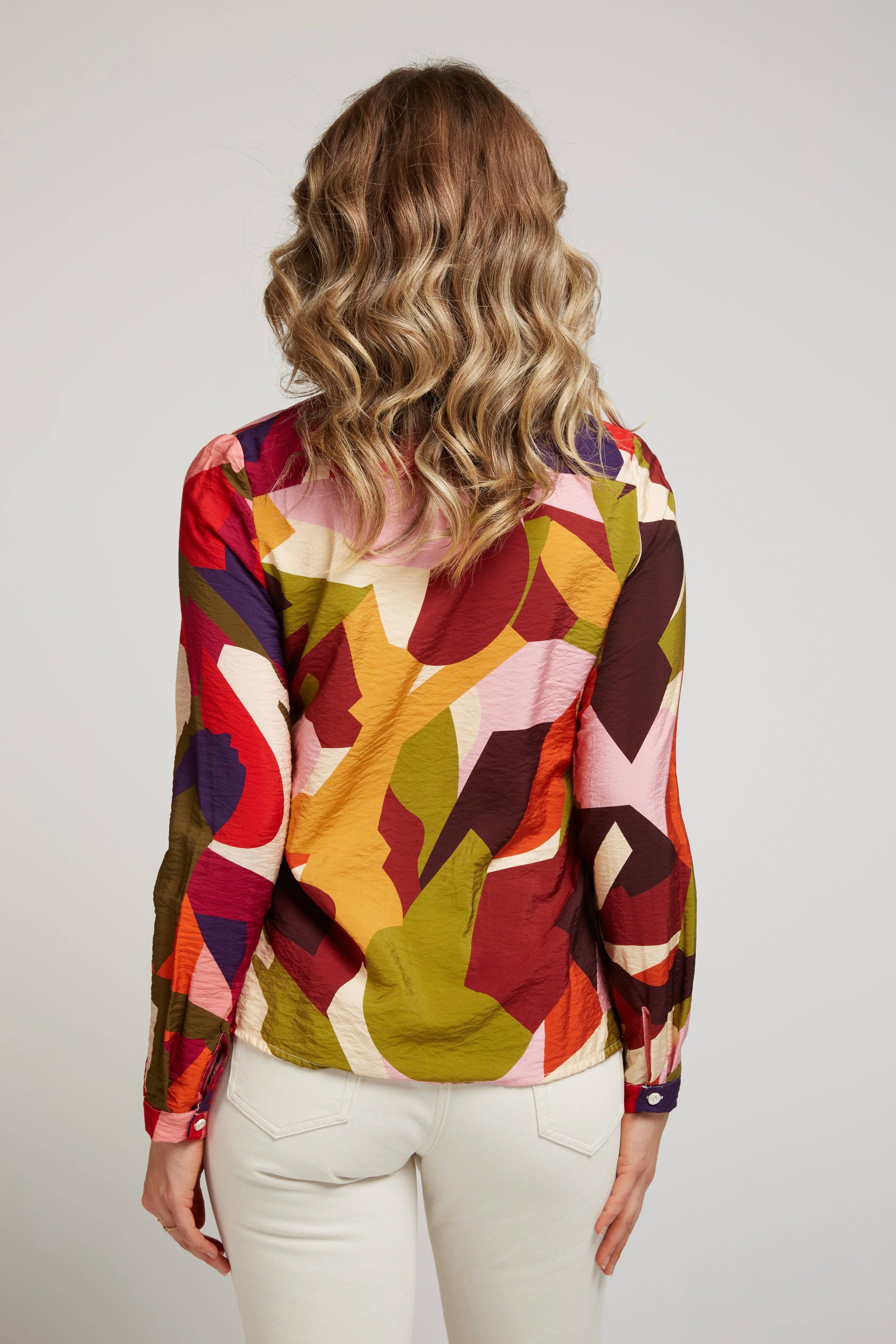 Andy & Lucy - Wholesale Shirt - Women's - MANU - Fluid graphic print shirt3