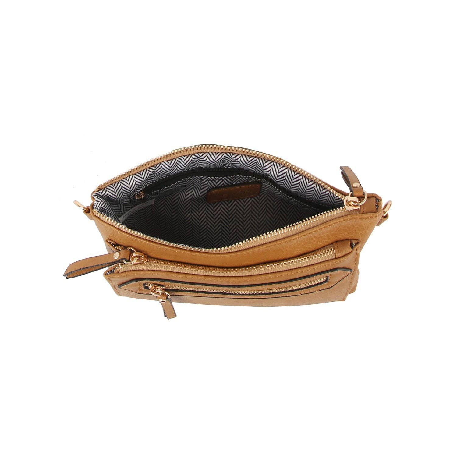 Handbag Factory Corp – wholesale Axelväska - Dam – Liten retangulär främre gitarrrem med dragkedja crossbody5